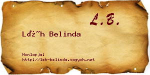 Léh Belinda névjegykártya